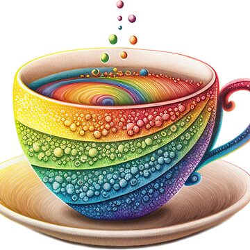 Rainbow cheap tea set