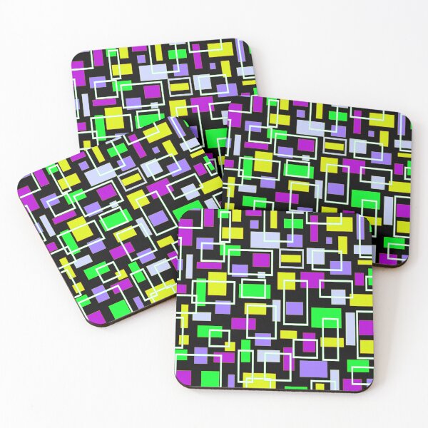 Item preview, 80s Inspired Rectangles designed and sold by TotallyRetroArt.