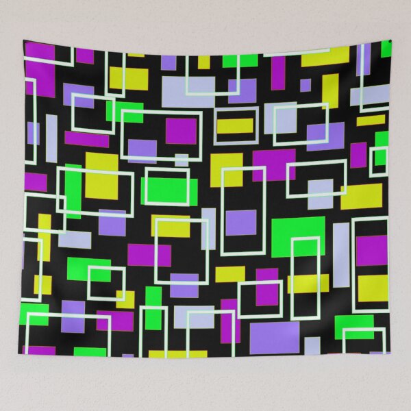 Item preview, 80s Inspired Rectangles designed and sold by TotallyRetroArt.