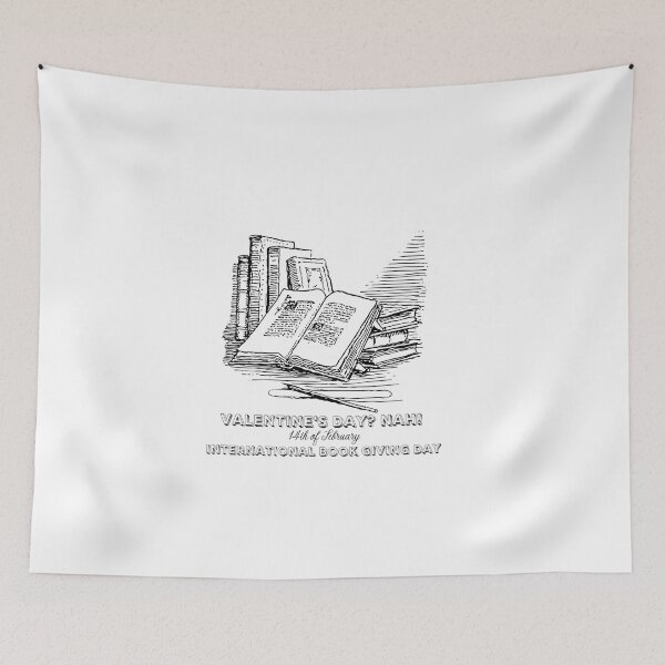 Item preview, Valentine's  Day? NAH!International Book Giving Day  Design  designed and sold by VandJStore.