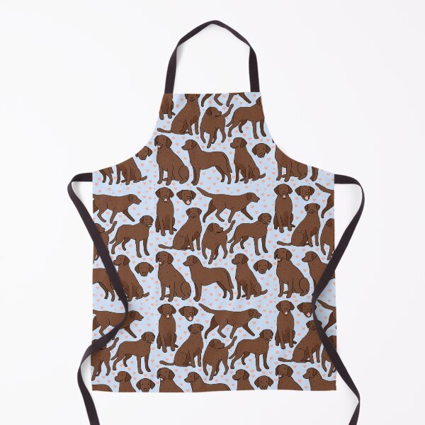 Item preview, Chesapeake Bay Retriever dog illustration pattern designed and sold by Yarafantasyart.