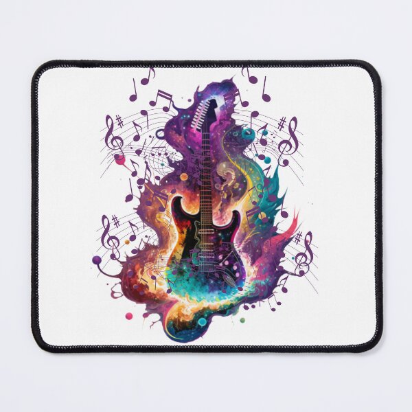 Item preview, A Rainbow of Music: T-Shirt Featuring a Colorful Guitar designed and sold by Johnsdesigns1.