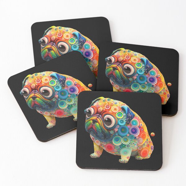 Item preview, Pug-tastic Rainbow 3 designed and sold by Artistic Pandas.