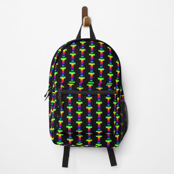 Item preview, The Letter T Rainbow on Black 5748 designed and sold by Art in My Loft.