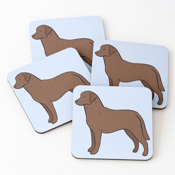 Item preview, Chesapeake Bay Retriever dog illustration  designed and sold by Yarafantasyart.