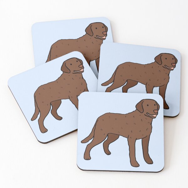 Item preview, Chesapeake Bay Retriever dog illustration  designed and sold by Yarafantasyart.