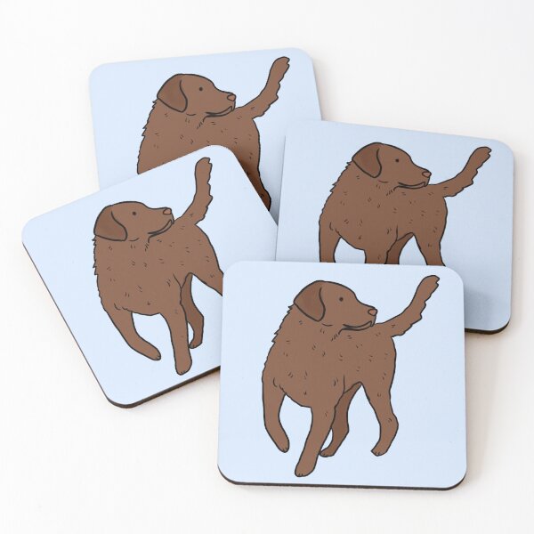 Item preview, Chesapeake Bay Retriever dog illustration  designed and sold by Yarafantasyart.