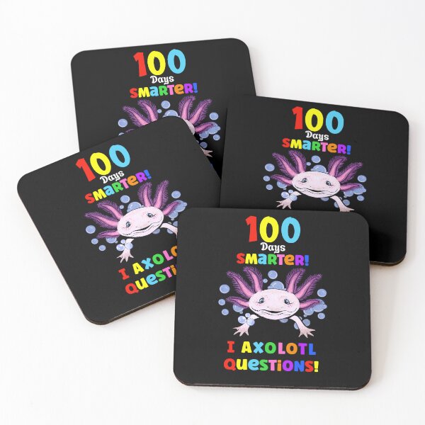 Item preview, 100 Days Smarter, I Axolotl Questions Cute Axolotl designed and sold by Zurickdesigns.