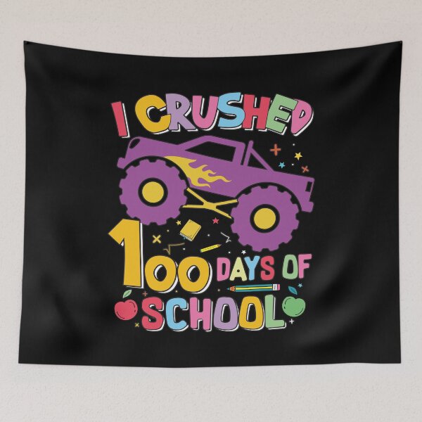 Item preview, I Crushed 100 Days of School - 100 Days of School designed and sold by Vexel Studio.