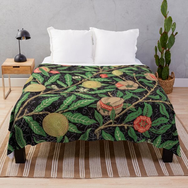 Item preview, William Morris Four Fruits Dark Vintage Pomegranate Pattern designed and sold by Pretty  Pixel.