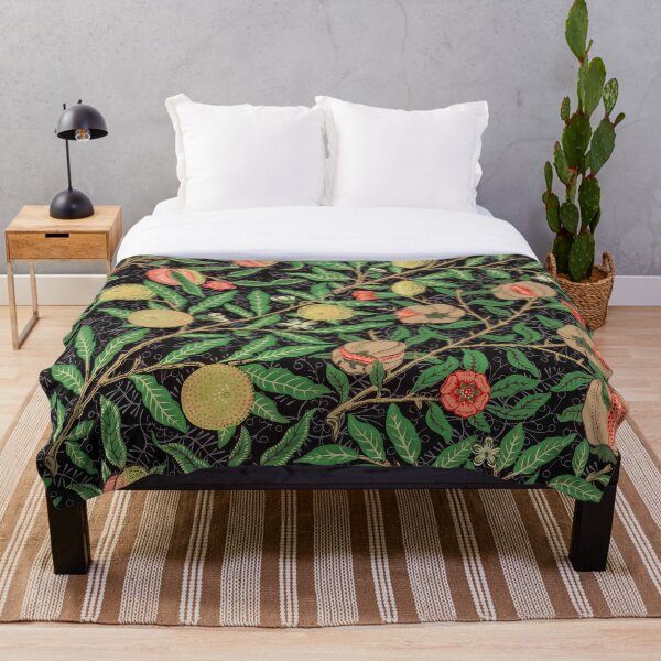 Item preview, William Morris Four Fruits Dark Vintage Pomegranate Pattern designed and sold by Pretty  Pixel.
