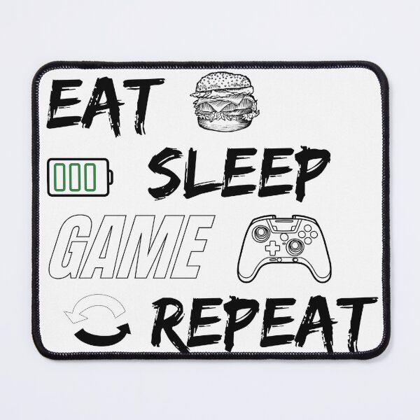 Item preview, Eat Sleep Game Repeat Funny Birthday Gamer designed and sold by DorkDome.