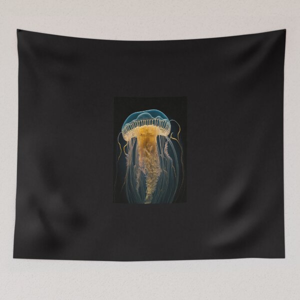 Item preview, Jellyfish Enchantment: A mesmerizing display of oceanic art designed and sold by AstralArtisan.