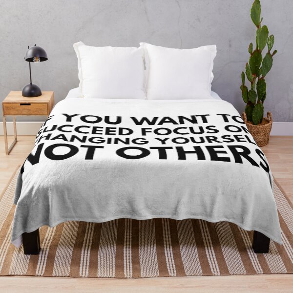 Item preview, If You Want To Succeed Focus On Changing Yourself Not Others - Motivational Words designed and sold by texteestore.