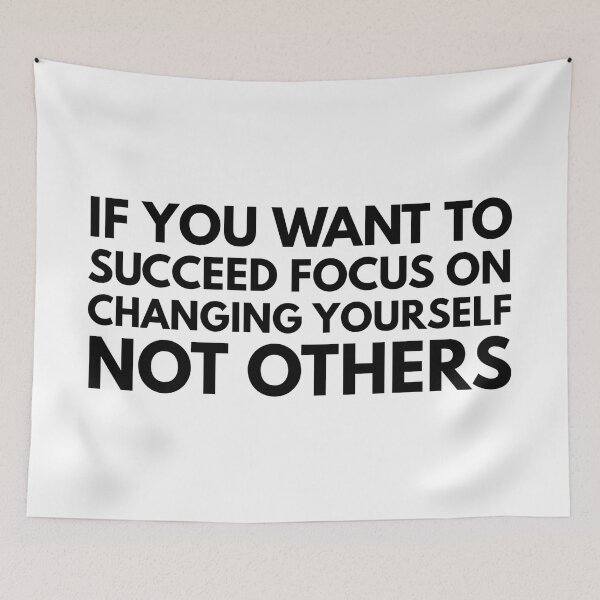 Item preview, If You Want To Succeed Focus On Changing Yourself Not Others - Motivational Words designed and sold by texteestore.
