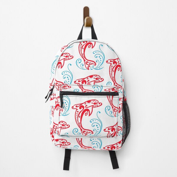 Item preview, id54-1  Red and Blue dolphin fish, cute dolphin fish, cute animals, warm blooded animals, sea creatures, dolphin pattern, dolphin image, human loving creatures, harmless creatures, useful animals designed and sold by bcbutika.