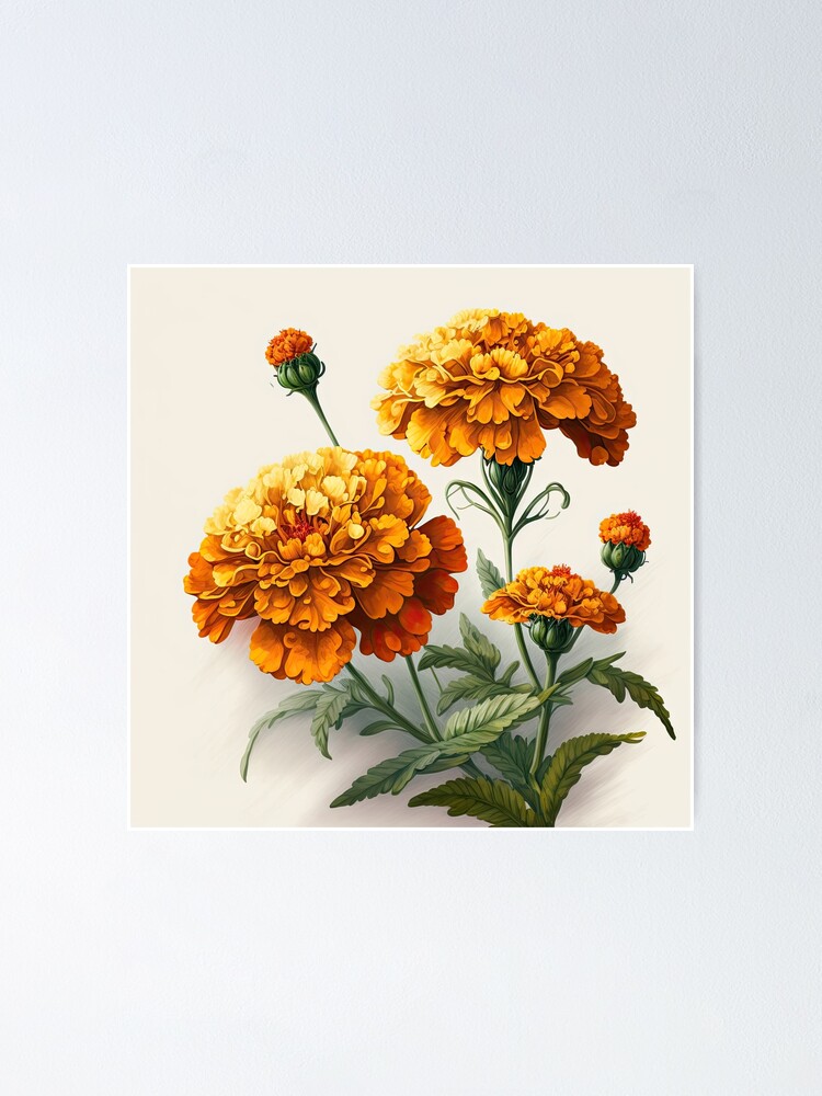 Marigold Flower Bath Mat