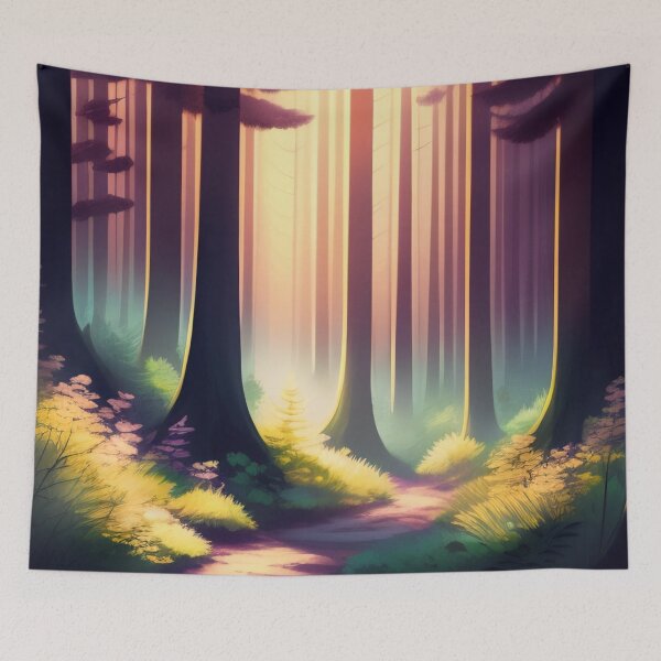Item preview, Mysterious forest | Beautiful Landscapes | Original Digital Art designed and sold by ArtworkbyEmmy.