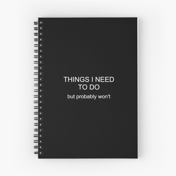 Item preview, To Do List in Black designed and sold by CoolYule.