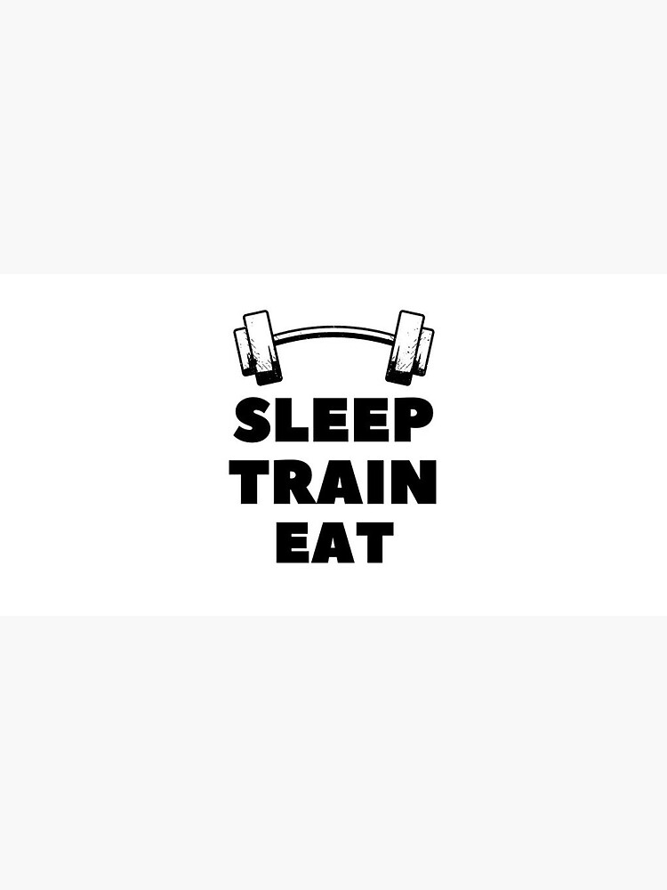"SLEEP TRAIN EAT" Sticker for Sale by BeSigma Redbubble