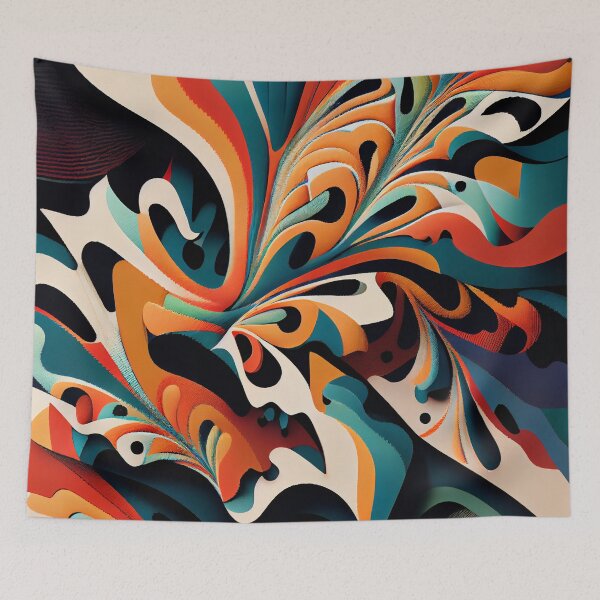 Item preview, Aesthetic Irregular Dynamic Australian Pattern Digital Painting designed and sold by CodeAndColors.