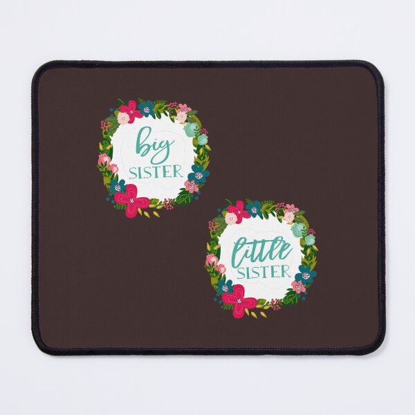 Item preview, Big Sister Little Sister Floral Wreath Stickers designed and sold by EmmanuelAndrew.