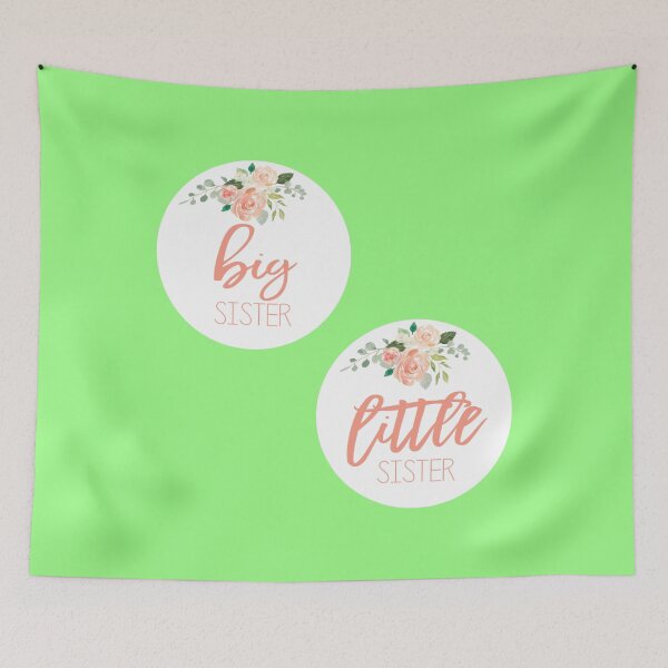 Item preview, Big Sister Little Sister Rose White and Coral Sticker designed and sold by EmmanuelAndrew.
