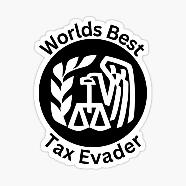 Item preview, Tax evasion Black on White designed and sold by Russlewb.