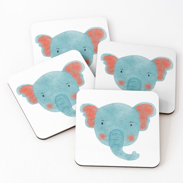 Item preview, Elefante Azul Acuarela Niños Lindos Diseño Bebé Hermano Hermana designed and sold by DOM-Shop.
