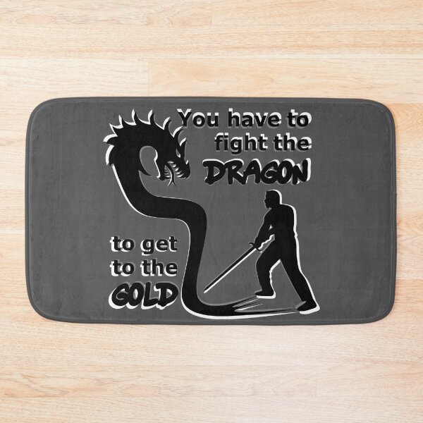 Item preview, You have to fight the Dragon to get to the Gold - Jordan Peterson designed and sold by JoanNinjaHen.