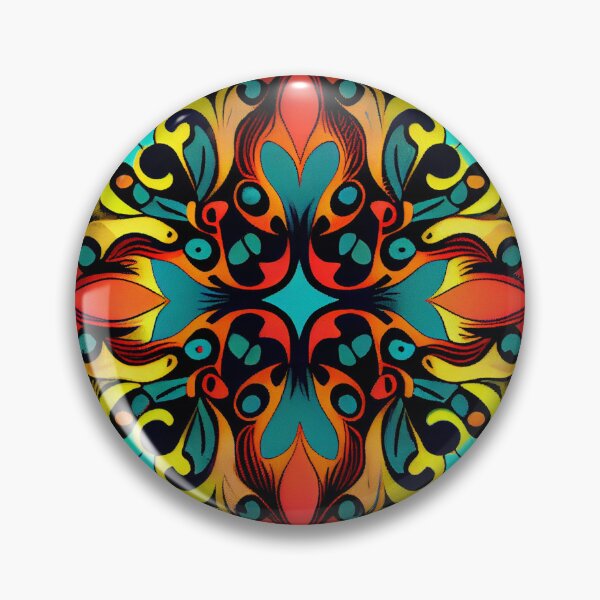 Artikelvorschau, Bright Enchanted Contemporary Pattern Digital Painting entworfen und verkauft von CodeAndColors.