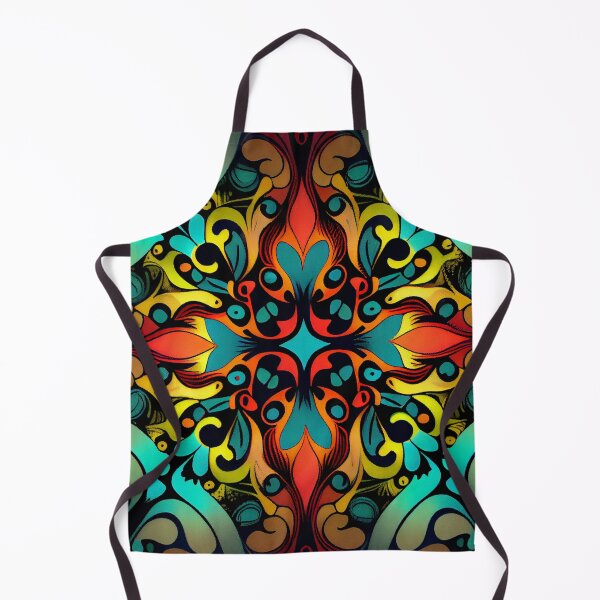 Artikelvorschau, Bright Enchanted Contemporary Pattern Digital Painting entworfen und verkauft von CodeAndColors.