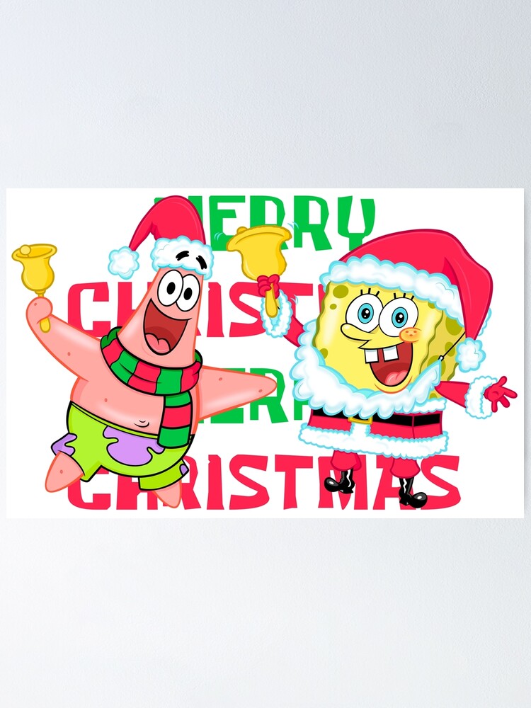 spongebob christmas sticker pack Poster for Sale by StinkPad