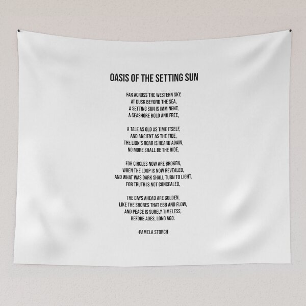 Item preview, Oasis of the Setting Sun Poem Writer's Edition designed and sold by Pamela Storch.