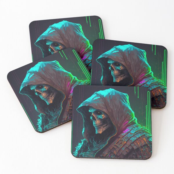 Item preview, Cyberpunk Grim Reaper designed and sold by ArtMadeByAI.