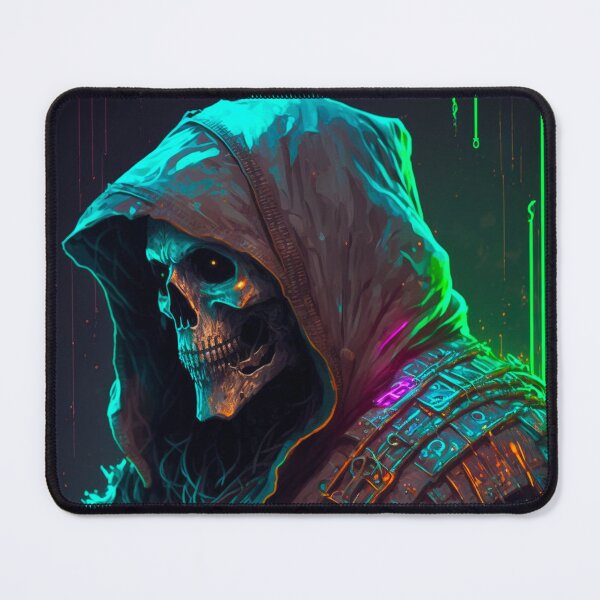 Item preview, Cyberpunk Grim Reaper designed and sold by ArtMadeByAI.