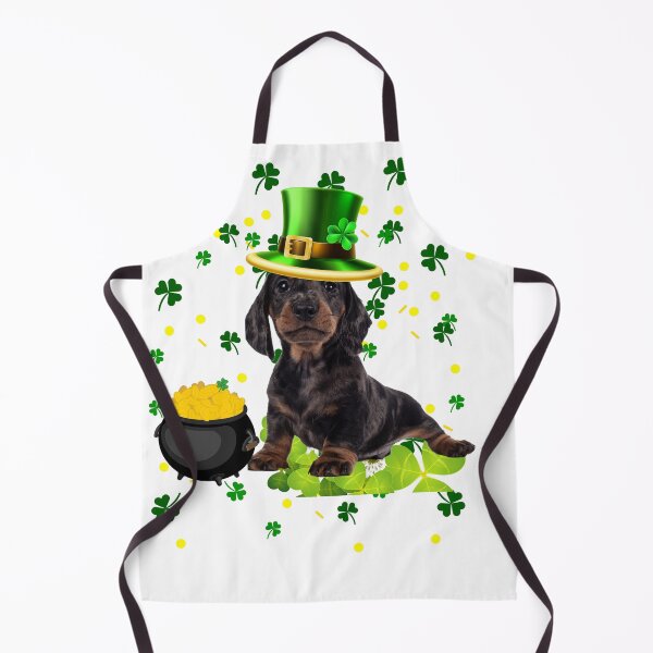 Item preview, A Dachsund shamrock design. A irish shamrock dog. designed and sold by Doggymadness.