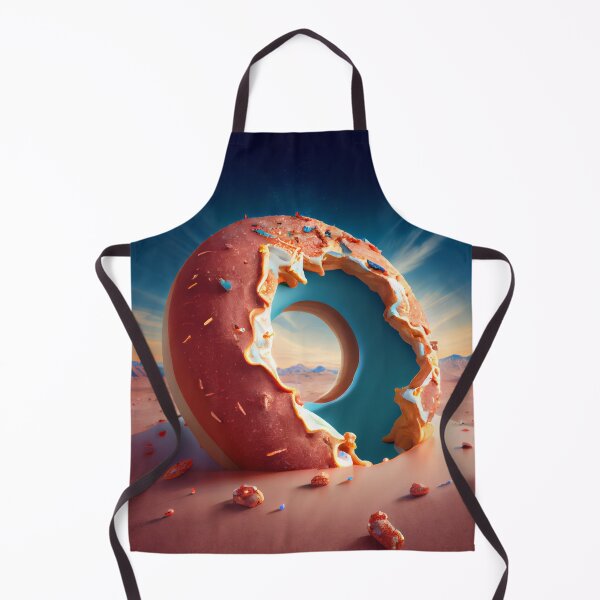 Artikelvorschau, Bright Donut Ruin in Dessert Desert Landscape Digital Painting entworfen und verkauft von CodeAndColors.