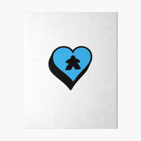 Blue Meeple Competitive Cooperative | Art Board Print