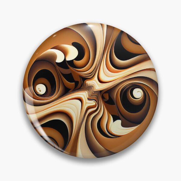 Artikelvorschau, Contemporary Ceramic Brown Energetic Contemporary Pattern Digital Painting entworfen und verkauft von CodeAndColors.