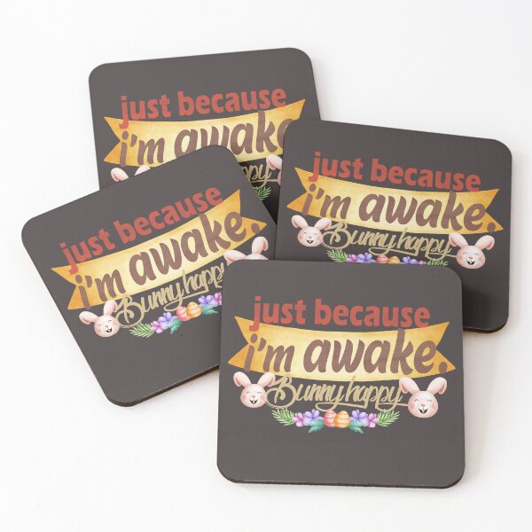 Item preview, Copy of just because i'm awake.bunny happy funny classic t-shirt designed and sold by Saisaye.