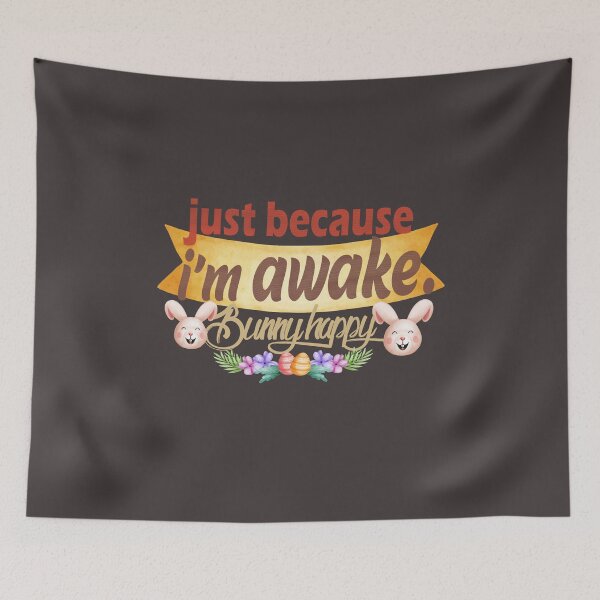 Item preview, Copy of just because i'm awake.bunny happy funny classic t-shirt designed and sold by Saisaye.