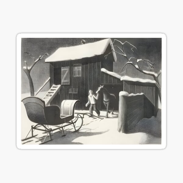Item preview,  Grant Wood  Dec. Midnight designed and sold by TeeARTHY.