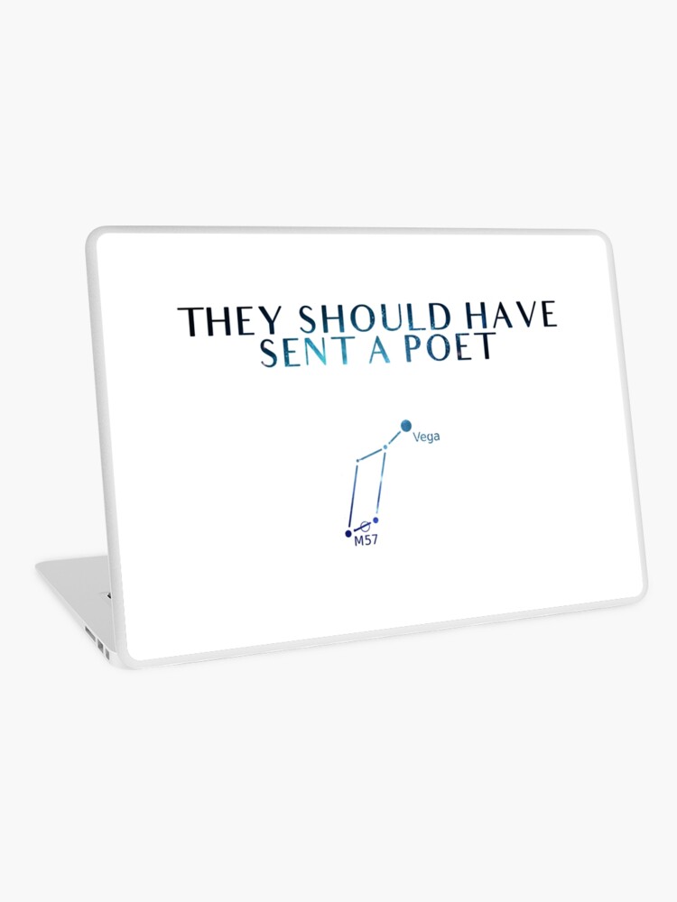 They Should Have Sent A Poet Laptop Skin By Magbees Redbubble