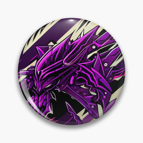Artikelvorschau, Purple Energetic Futuristic Anime New Traditional Digital Painting entworfen und verkauft von CodeAndColors.