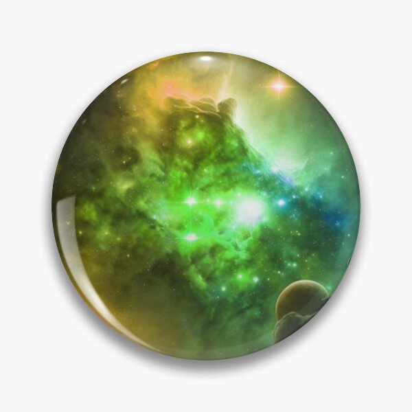 Item preview, Gold and Green Stars in Space designed and sold by Healio2.