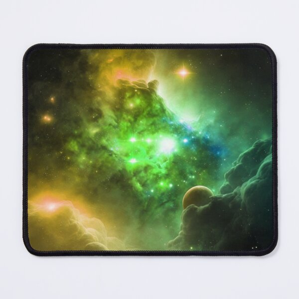 Item preview, Gold and Green Stars in Space designed and sold by Healio2.
