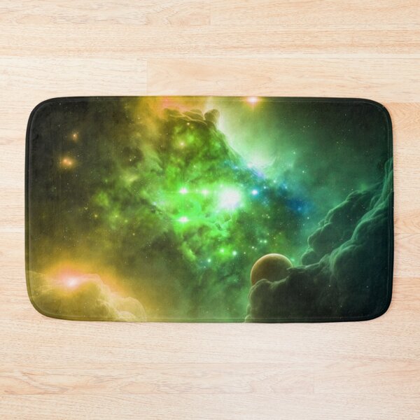 Item preview, Gold and Green Stars in Space designed and sold by Healio2.
