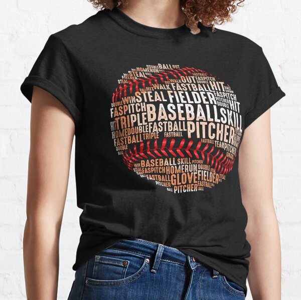 Baseball Word Cloud shirt Classic T-Shirt