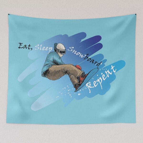 Item preview, Eat, Sleep, Snowboard and Repeat designed and sold by Crafty-Hawk.